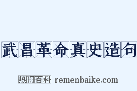 武昌革命真史造句是什么意思的图片
